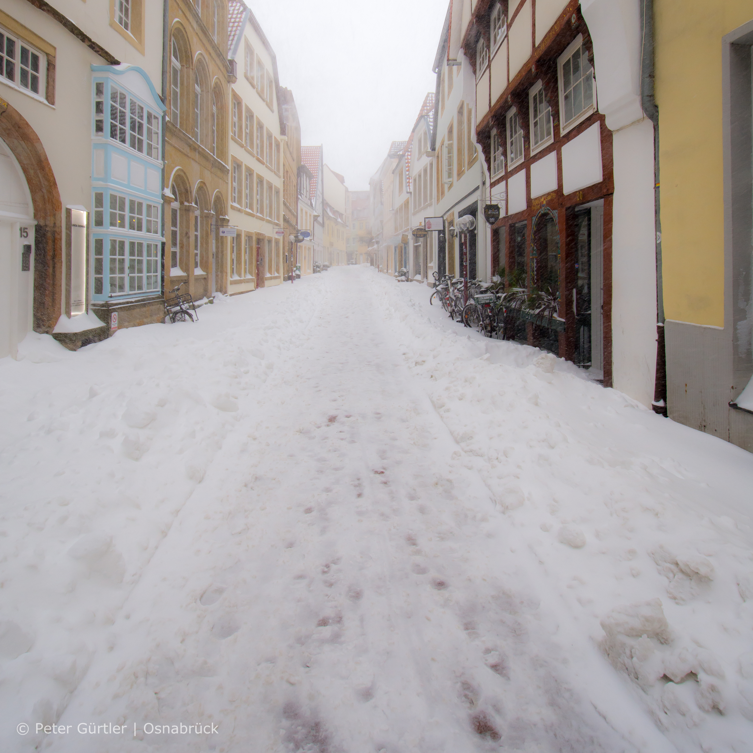 Osnabrück im Schnee versunken